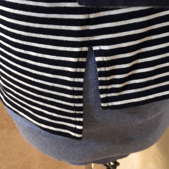 LOFT Ballet top Navy and white stripe - Picture 3 of 5